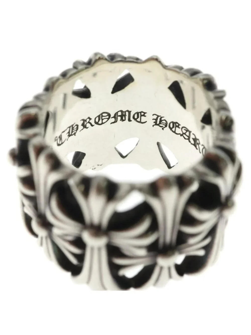 Chrome Hearts Cemetery Cross Ring Silver